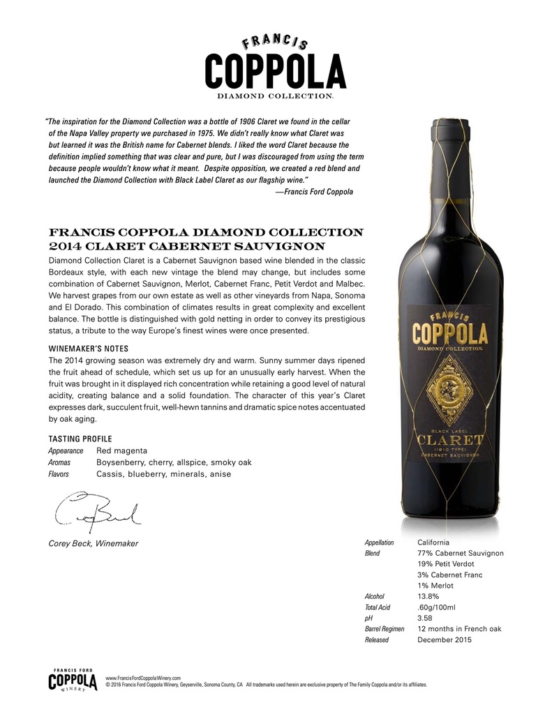 Coppola claret discount